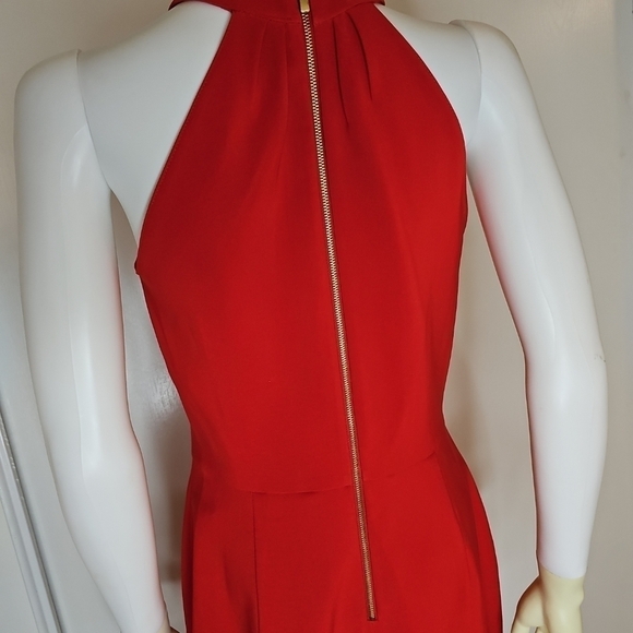 Women's Red Bodycon  Sleeveless Dress Knee Length Formal Cocktail Sz 8 - Picture 13 of 13